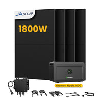 Growatt NOAH 2000 Balkonkraftwerk mit Speicher, 2048/4096/6144/8192Wh, 890/1000/1780/2000W Bifaziale Solarmodule