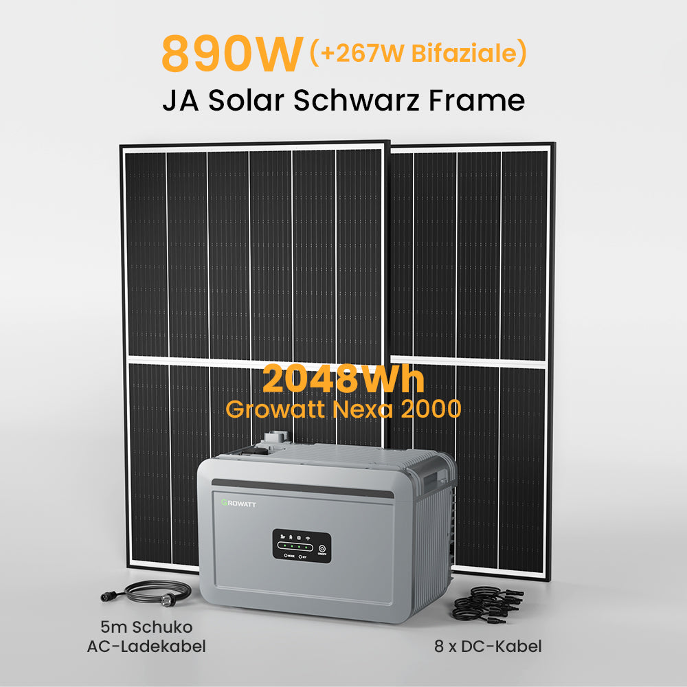 Growatt NEXA 2000 All-in-One Speicher für Balkonkraftwerke