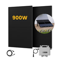 Kit de centrale solaire EcoFlow pour balcon, panneaux solaires bifaciaux 890/1000 Wc, onduleur 800 W (dealclub)