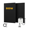 2 x 450 Wc Bifacial Full Black / ohne Halterung / Auto-collecte