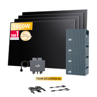 <tc>TSUN</tc> <tc>DCU</tc>2000Lite <tc>Batterie de stockage solaire</tc> pour <tc>Balcon</tc>centrales électriques, avec 4 x 480<tc>Wp</tc> Masque bifacial Sunpro BC Noir intégral <tc>Panneau solaire</tc>, par <tc>Powerness</tc>