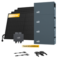 Système de stockage tout-en-un Growatt NOAH 2000 pour centrales solaires de balcon, avec 4 modules solaires bifaciaux JA Solar de 450 W, par Powerness 