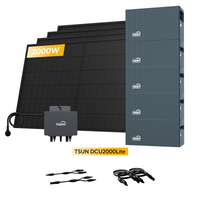 Système de stockage tout-en-un Growatt NOAH 2000 pour centrales solaires de balcon, avec 4 modules solaires bifaciaux JA Solar de 450 W, par Powerness 