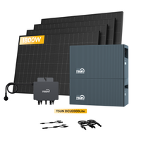 Système de stockage tout-en-un Growatt NOAH 2000 pour centrales solaires de balcon, avec 4 modules solaires bifaciaux JA Solar de 450 W, par Powerness 