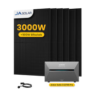 Anker SOLIX Solarbank 3 E2700 Pro, mit 6 x 500 JA Solar Bifaziale Solarmodule, by Powerness